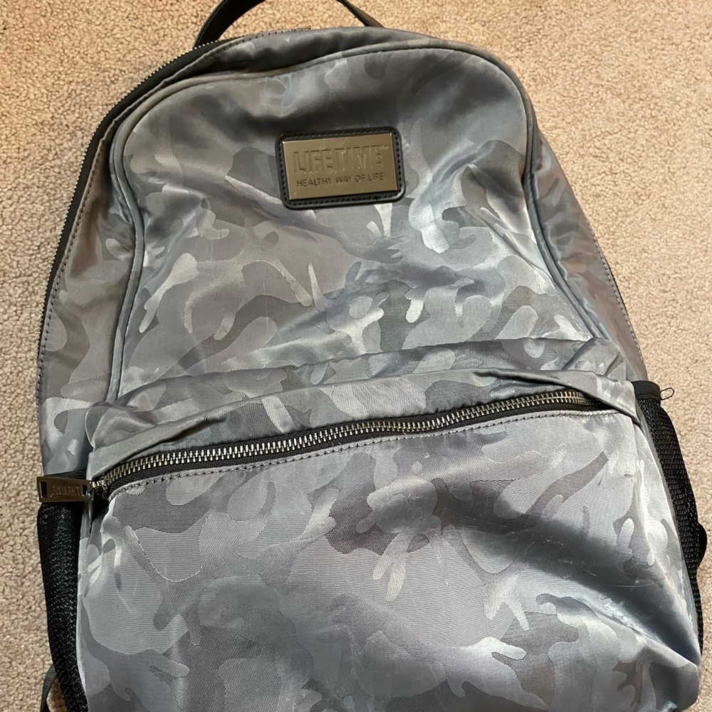 Lifetime fitness camo print backpack